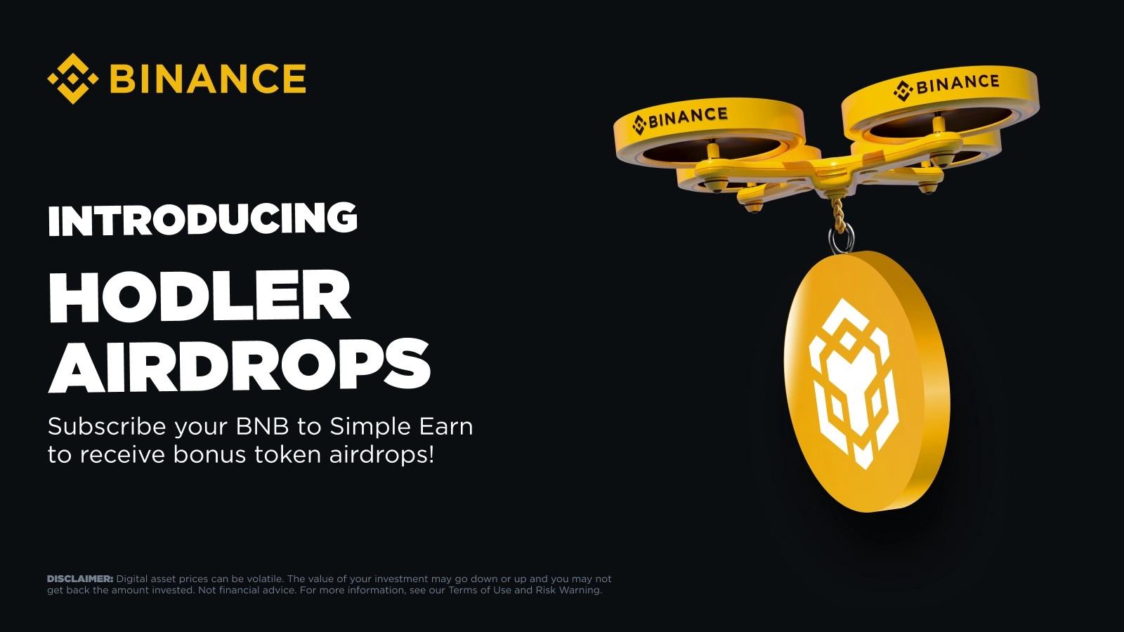 Binance ra mắt chương trình airdrop cho người nắm giữ BNB