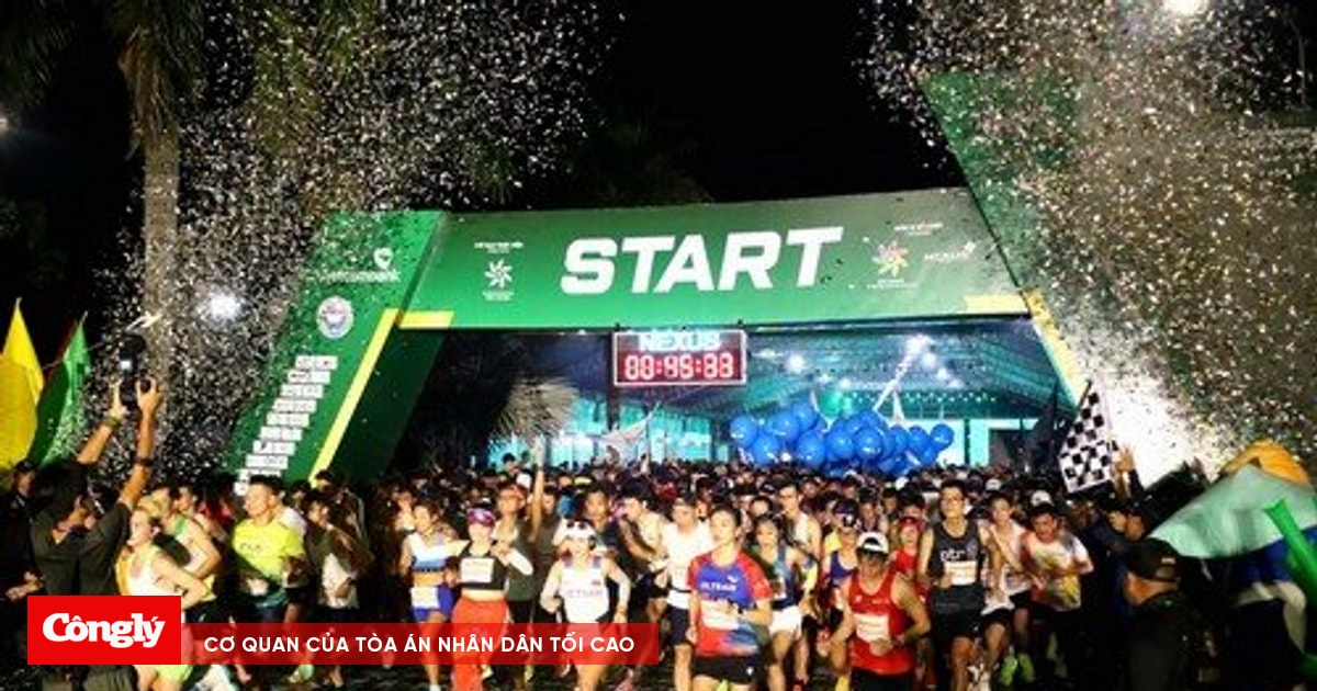 Gần 11.000 vận động viên tham gia chạy marathon tại tỉnh Hậu Giang