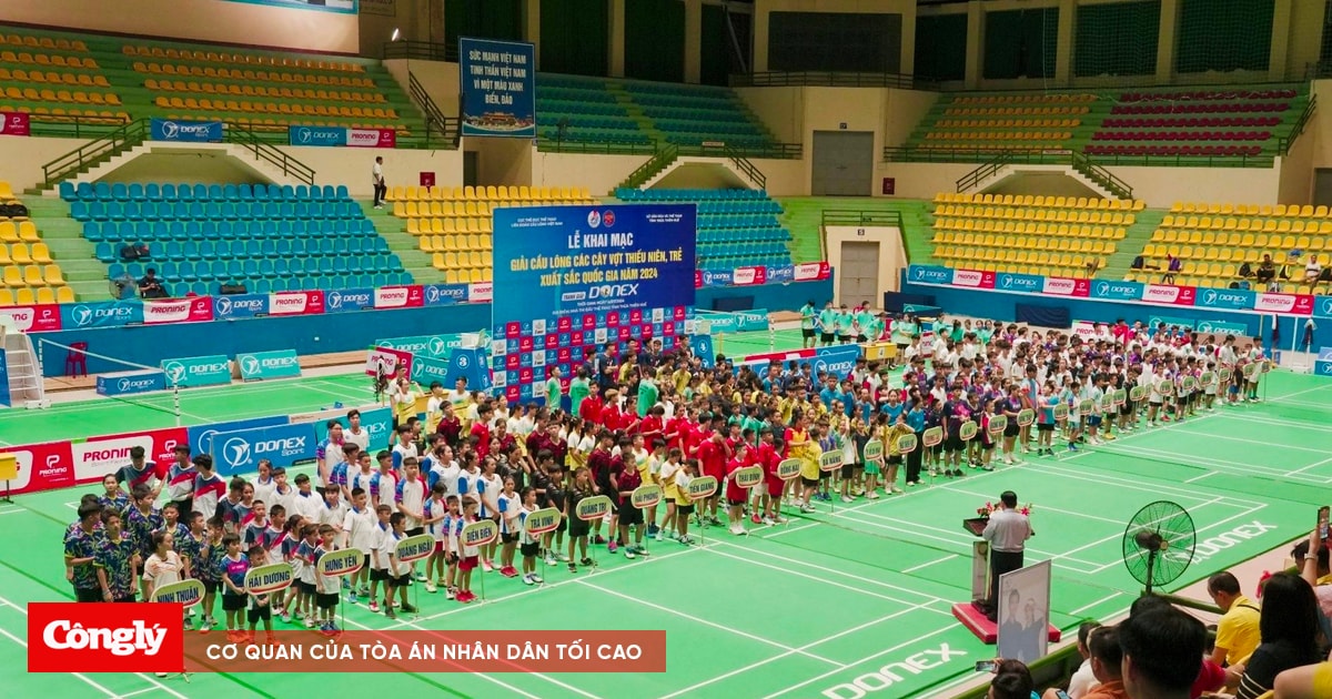 Khai mạc Giải cầu lông các cây vợt thiếu niên, trẻ xuất sắc năm 2024