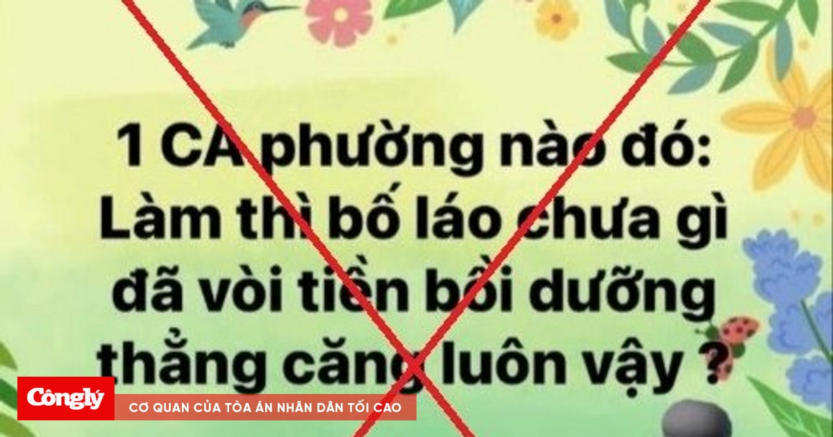 Xử lý đối tượng đăng thông tin sai sự thật, xúc phạm uy tín lực lượng Công an